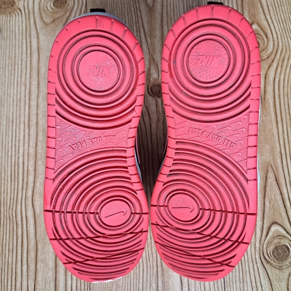 Nike Court Chicago Bred Mid 2 CD7782-003 Black Red Sneakers Size 6.5Y Women’s 8 - Picture 8 of 10